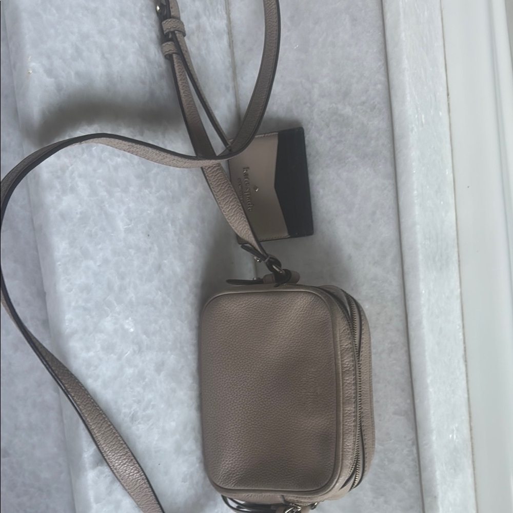 Kate Spade warm taupe Crossbody Bag small card wallet